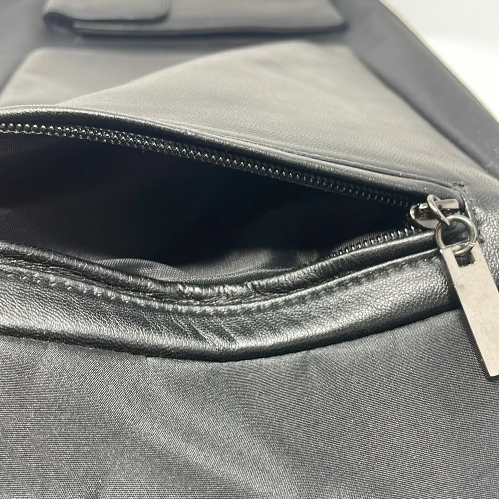 Wilson's Pelle Studio Briefcase Leather-Nylon Briefcase🖤